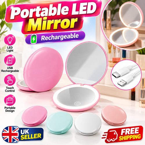 Led travel makeup - travel, mirror