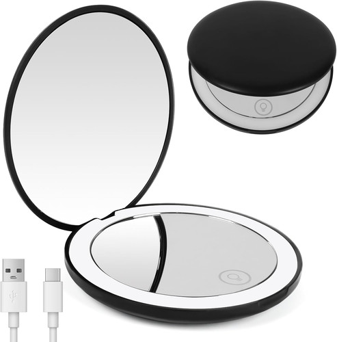 Compact travel mirror with - mirror,