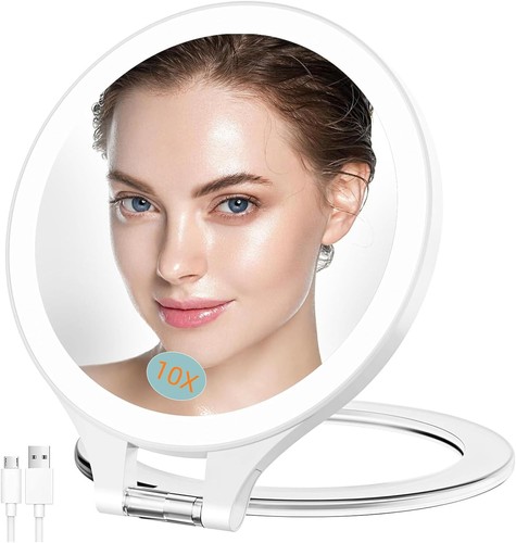 Magnifying mirror with light - magnifying,