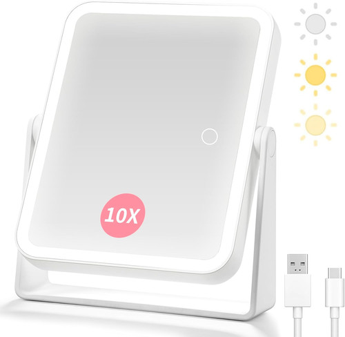 Magnifying makeup mirror - makeup,