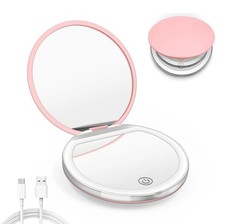 LED folding mirror magnifying