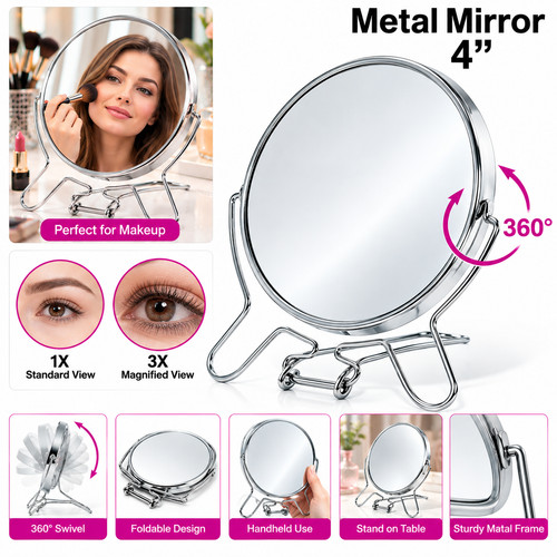 Double sided makeup mirror - sided,