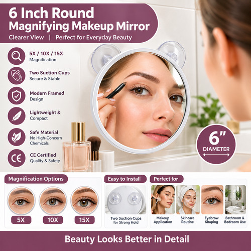 15x magnifying make - magnifying, eyebrow