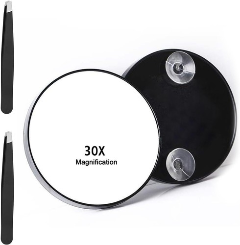 30x magnifying mirror travel - magnifying, mirror,