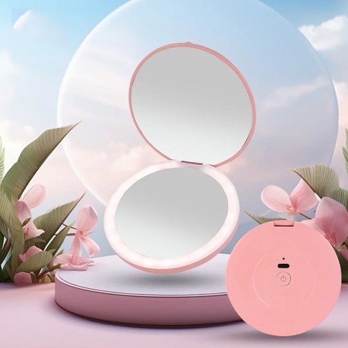 Led travel makeup mirror - travel,