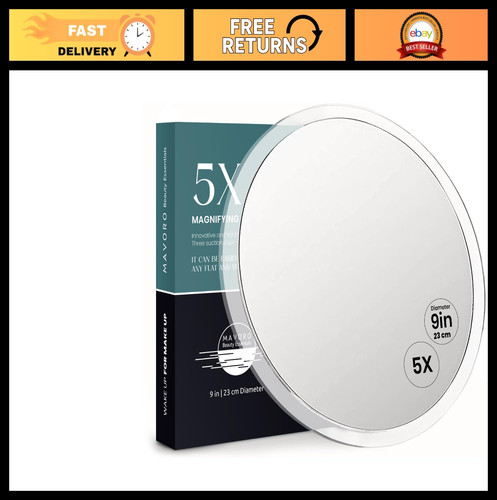 Magnifying makeup mirror - 9",