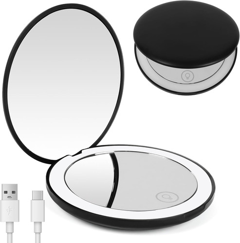 Compact mirror with light - mirror,