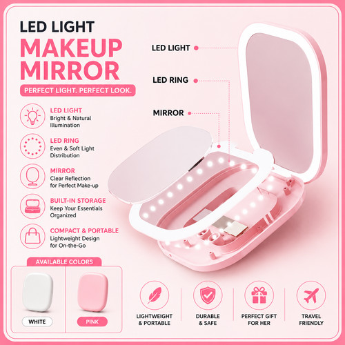 Mini led compact mirror light - compact,